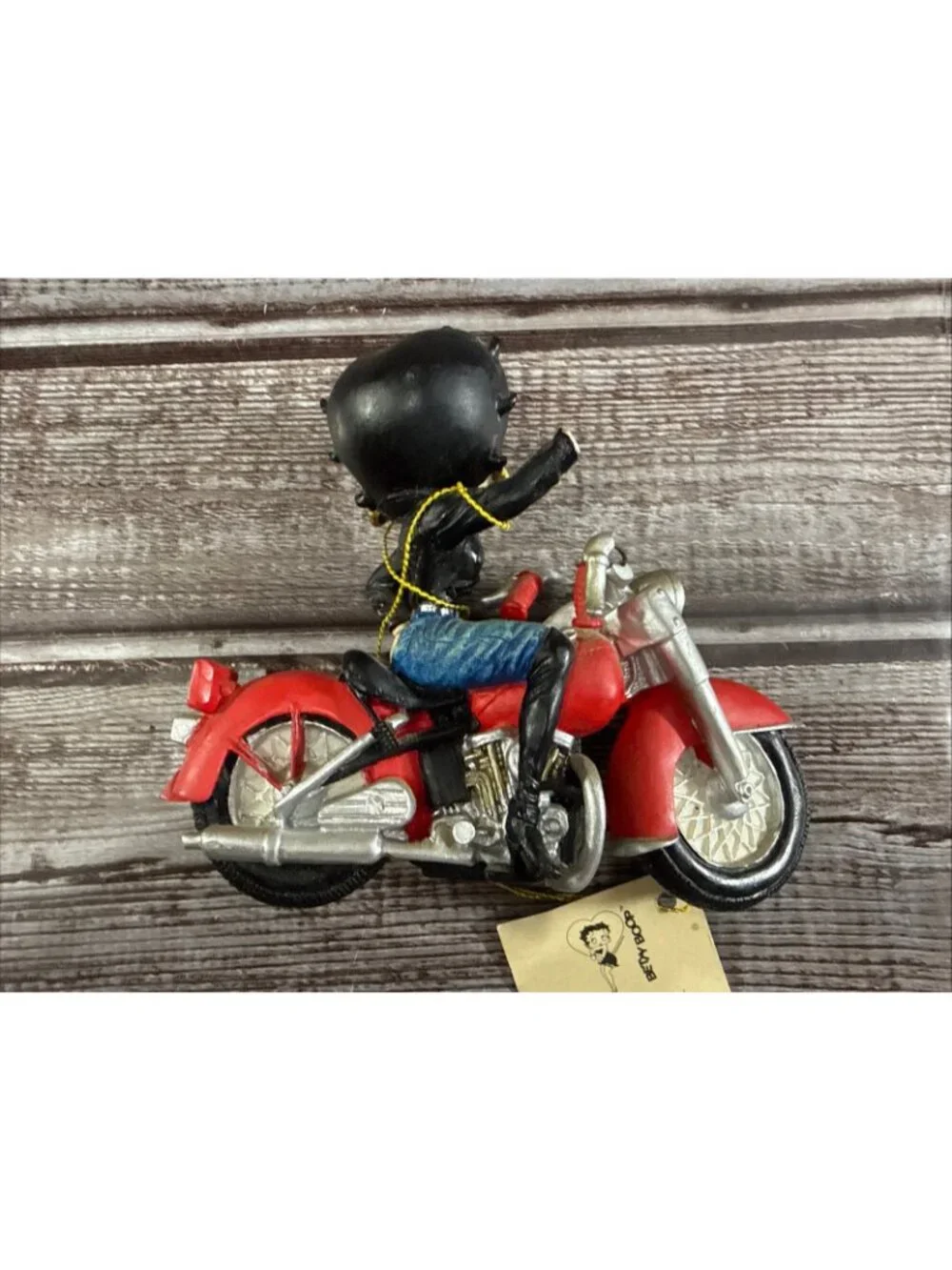 Betty Boop Easy Rider On A Motorcycle & TV Snowball